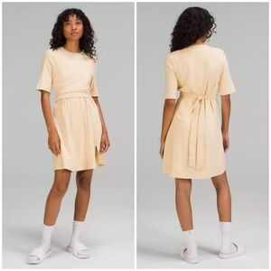 NWT Lululemon Cotton Wrap Front T-Shirt Dress